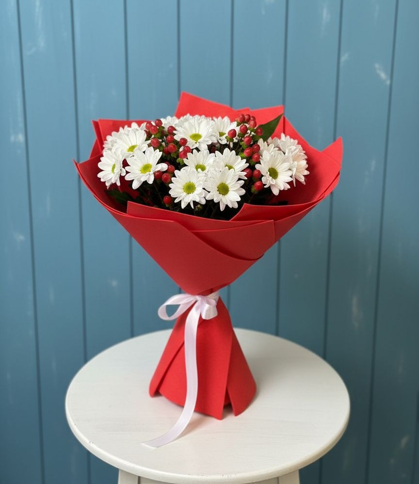 Букет цветов из: Хризантемы в Талицах Ивановской области