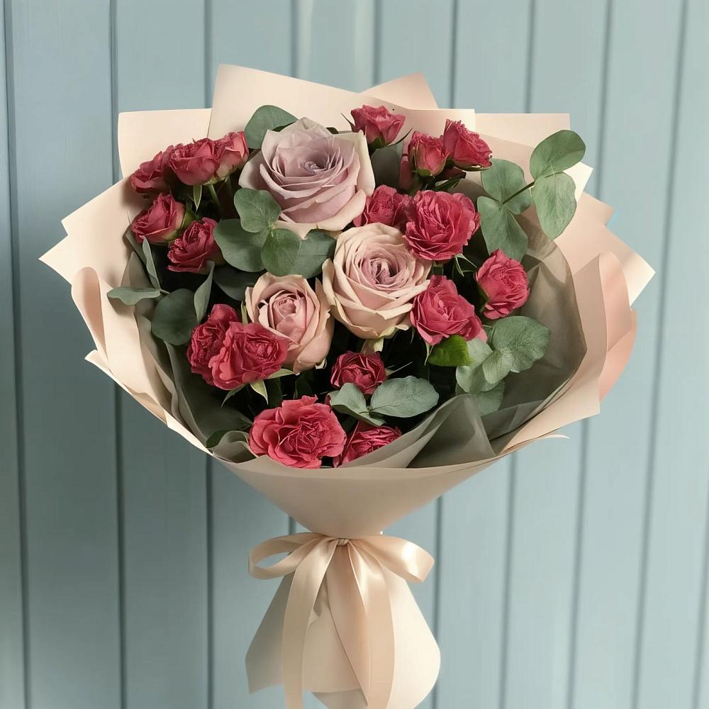 Букет цветов из: Гвоздики и Розы в Талицах Ивановской области