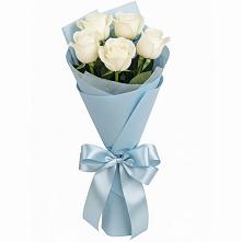 Букет 5 Белых роз Проуд #REPLACE_PRED# Талицах Ивановской области