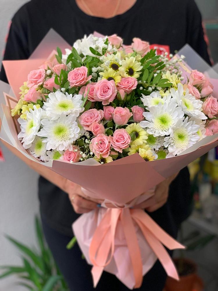 Букет цветов из: Розы и Хризантемы в Талицах Ивановской области