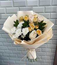 Букет цветов из:  Розы и Хризантемы в Талицах Ивановской области