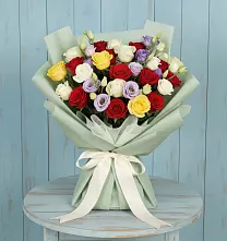 Букет цветов из:  Розы #REPLACE_PRED# Талицах Ивановской области