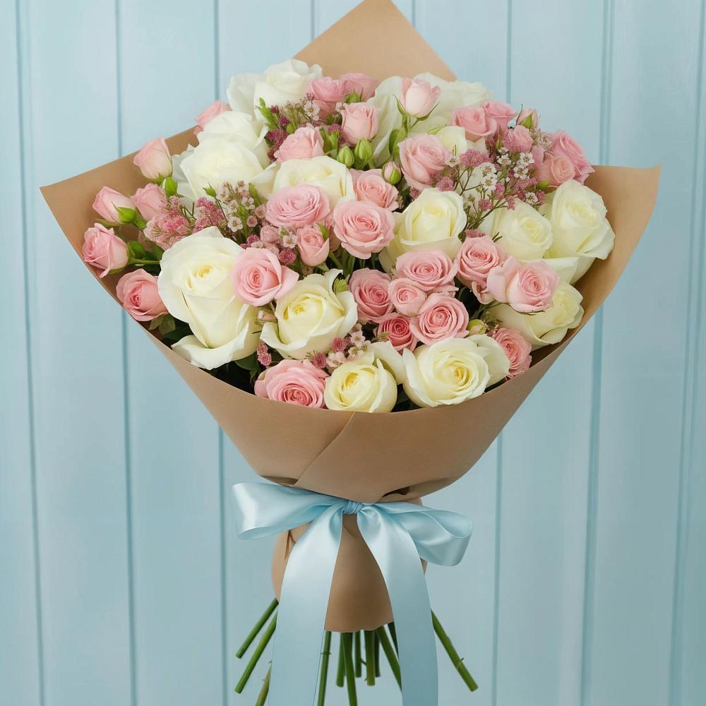 Букет цветов из: Розы в Талицах Ивановской области