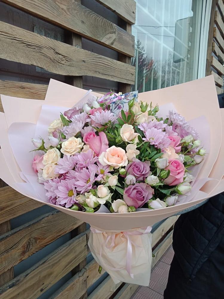 Букет цветов из: Розы и Хризантемы в Талицах Ивановской области