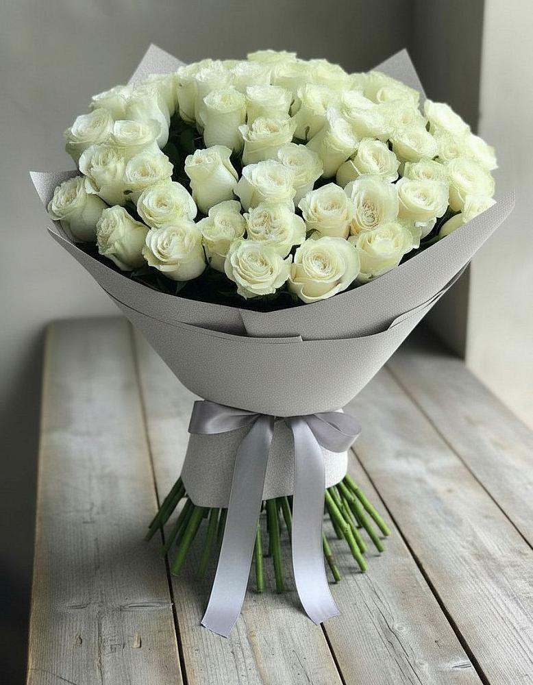Букет 35 Белых роз в Талицах Ивановской области