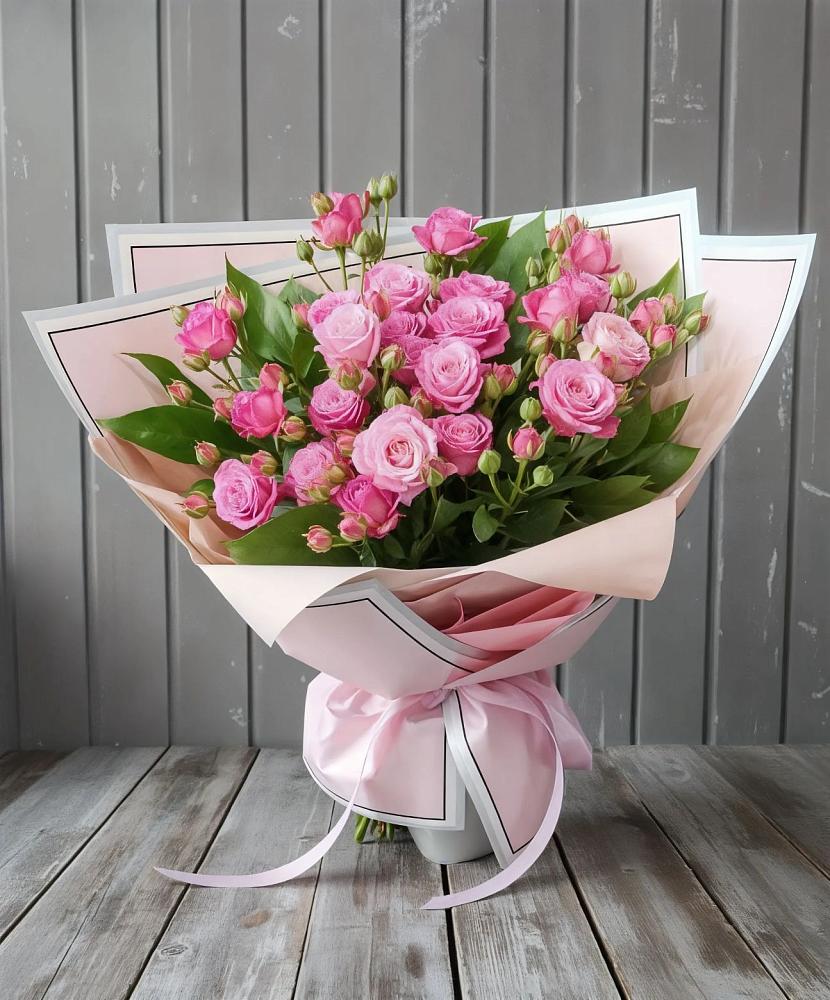 Букет Розовый кустик в Талицах Ивановской области