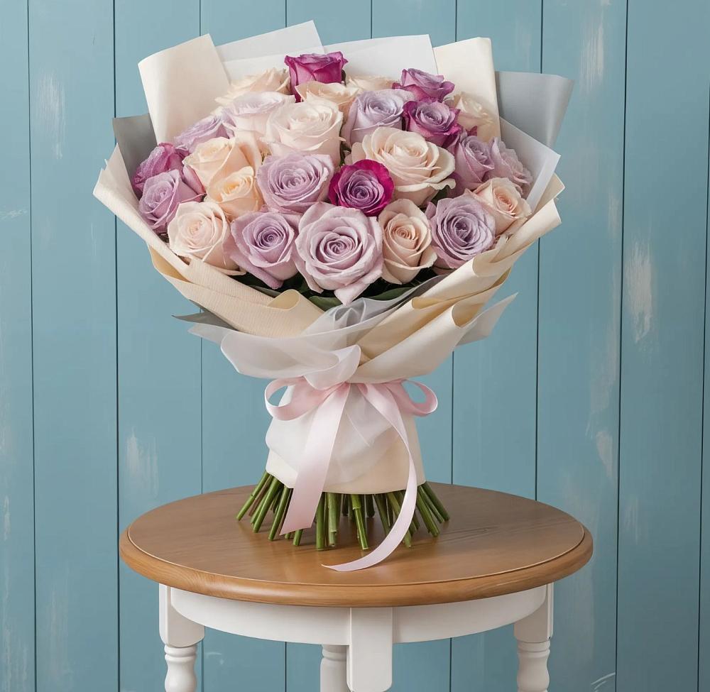 Букет цветов из: Розы в Талицах Ивановской области