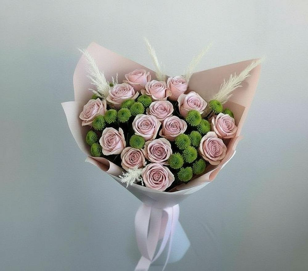Букет цветов из: Розы и Хризантемы в Талицах Ивановской области