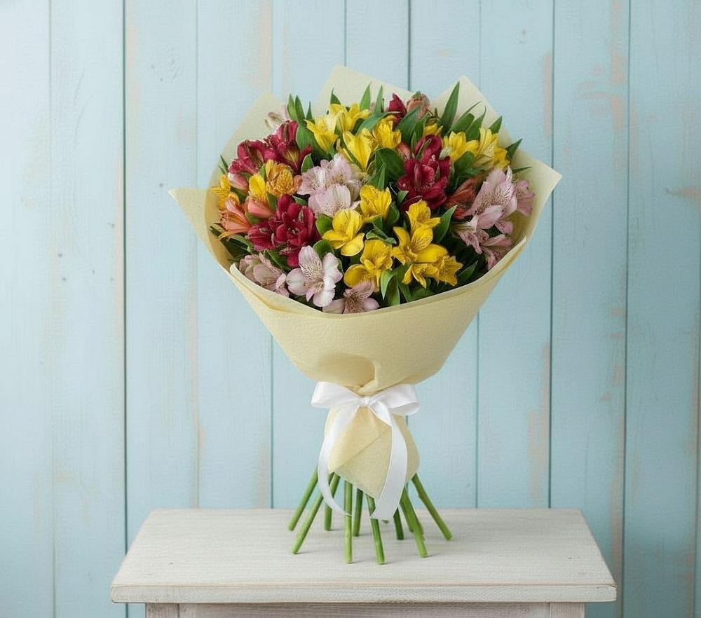 Букет цветов из: Альстромерии в Талицах Ивановской области