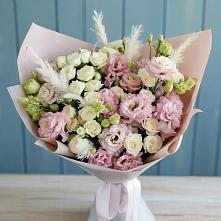 Букет цветов из:  Альстромерии и Розы в Талицах Ивановской области
